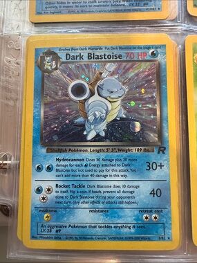 Dark Blastoise Mint Holo Pokémon Card